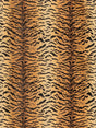 Scalamandre Tigre Ivory, Gold & Black Fabric