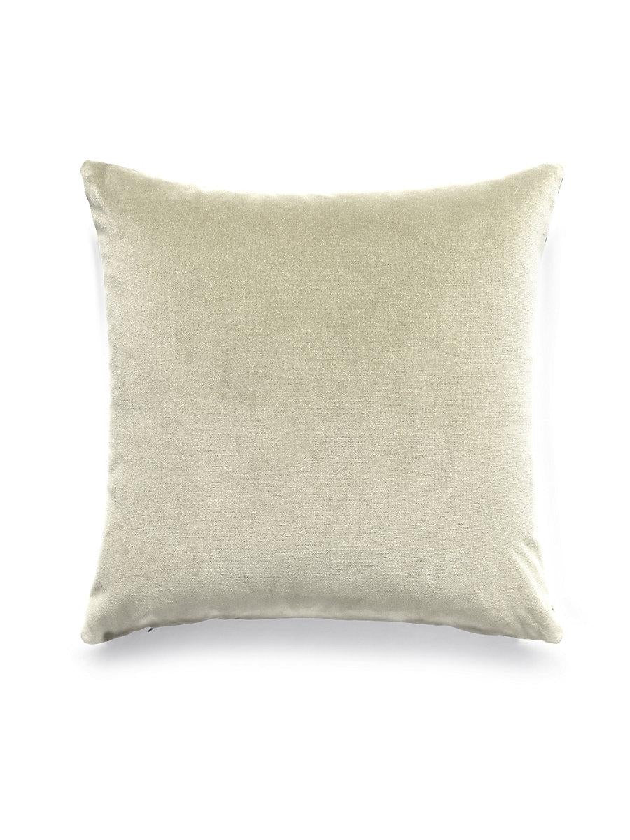 Scalamandre Indus 22 X 22 - Ivory Decorative Pillow