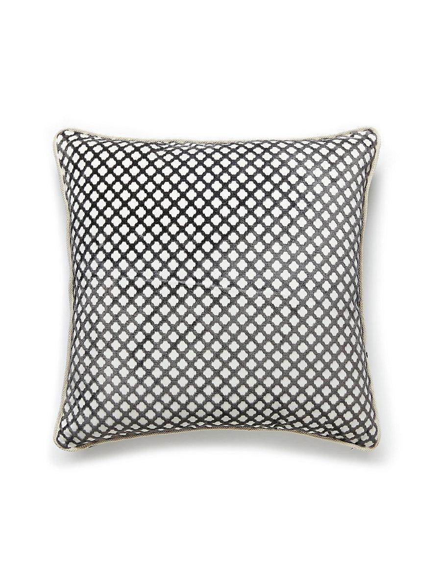 Scalamandre Pomfret 22 X 22 - Carbon Decorative Pillow