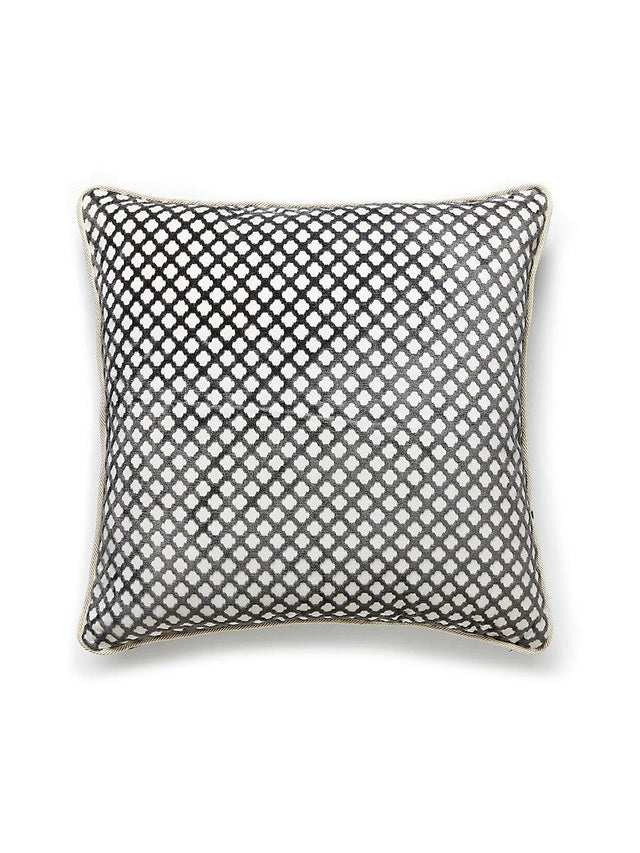 Scalamandre Pomfret 22 X 22 - Carbon Decorative Pillow