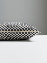 Scalamandre Pomfret 22 X 22 - Carbon Decorative Pillow
