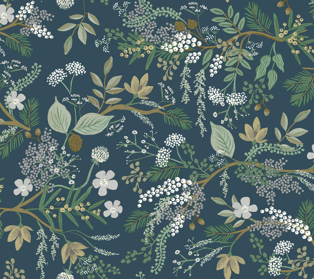 Rifle Paper Co. Juniper Forest Peel and Stick Green Wallpaper
