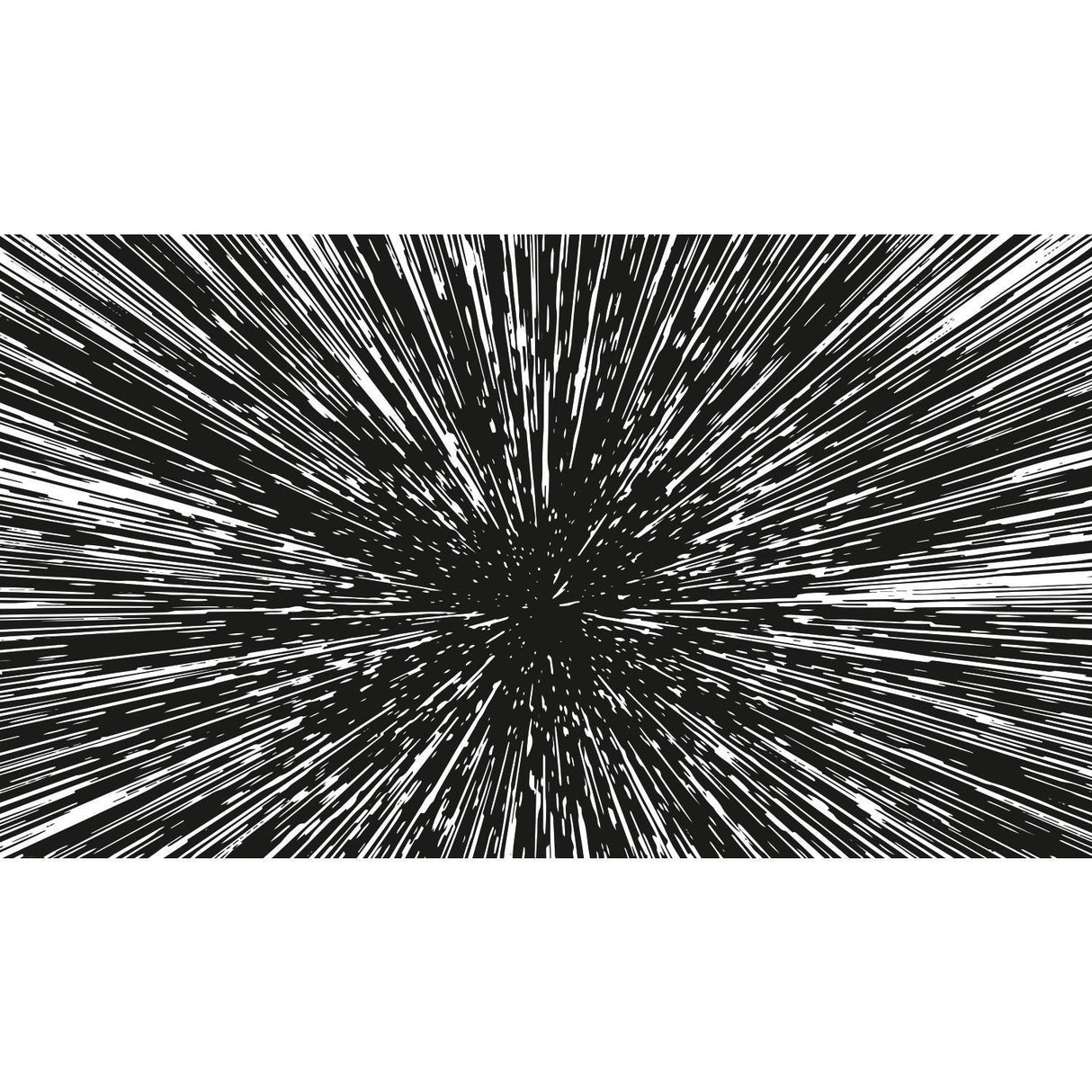 RoomMates Hyper Space Peel And Stick Mural Black/White Wallpaper