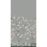 York Lingering Garden Mural Gray Wallpaper