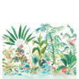 York Tropical Panoramic Mural White Wallpaper