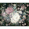 York Impressionist Floral Pink/Black Mural