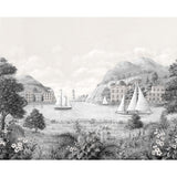 York Safe Harbor Mural Gray/Neutral Wallpaper