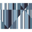 York Pinwheel Stripe Mural Blue Wallpaper