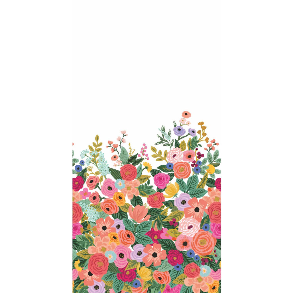 Rifle Paper Co. Garden PartyMural Cream/Bright Pink Wallpaper
