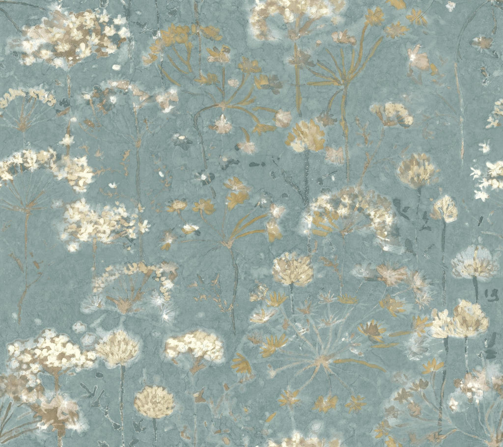 Candice Olson Botanical Fantasy Peel and Stick Blue/Beige Wallpaper