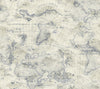 York Coastal Map Peel And Stick Blue/Beige Wallpaper