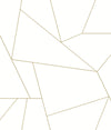 York Fractured Prism Peel And Stick Gold Wallpaper