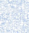 York Cubist Cityscape Peel And Stick Blue Wallpaper