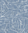 York Urban Chalk Peel And Stick Blue Wallpaper