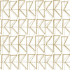 York Love Triangles Peel And Stick Gold Metallic Wallpaper