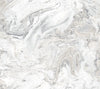 York Oil & Marble Peel And Stick White/Gray Wallpaper
