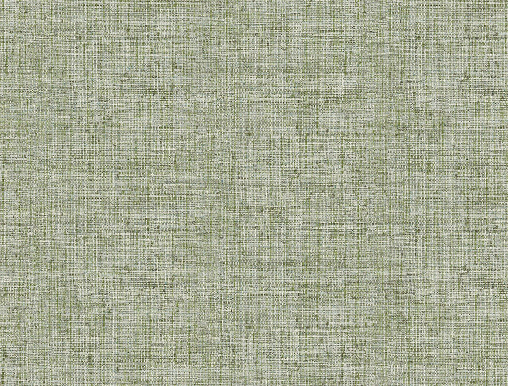York Papyrus Weave Peel and Stick Green Wallpaper
