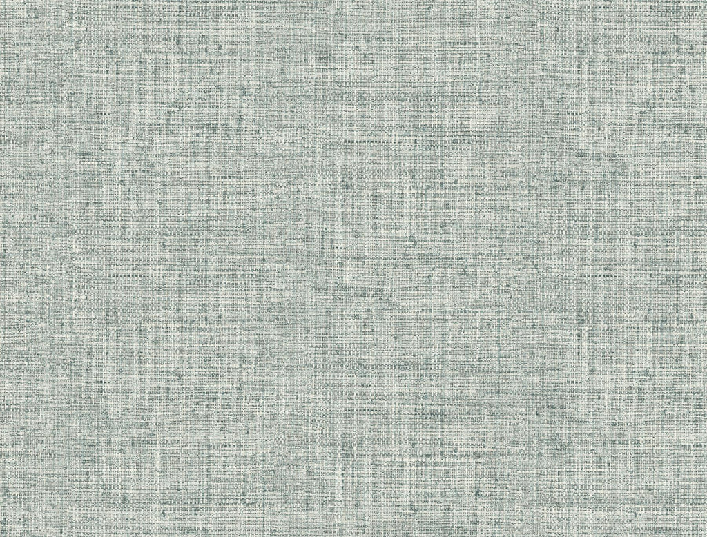York Papyrus Weave Peel and Stick Blue Wallpaper