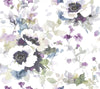 York Garden Anemone Peel And Stick Lilac/Green Wallpaper