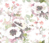 York Garden Anemone Peel And Stick Coral/Mint Wallpaper