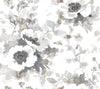 York Garden Anemone Peel And Stick Neutral Wallpaper