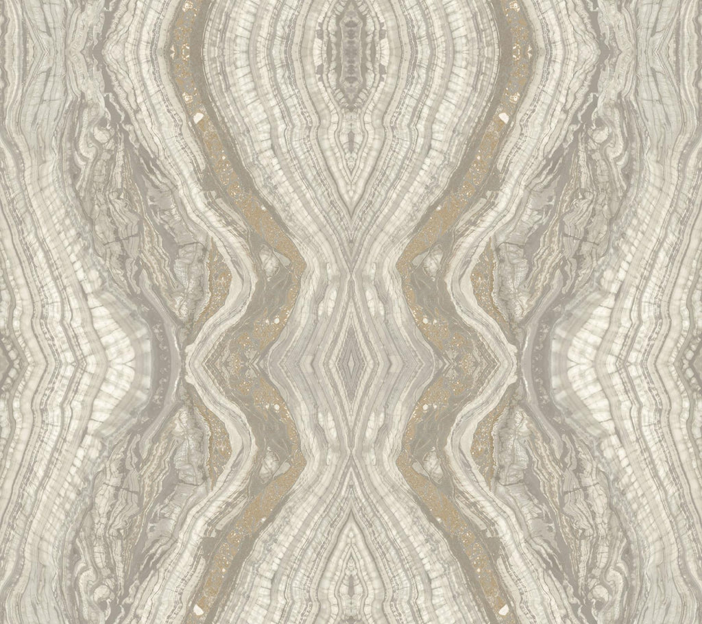 Antonina Vella Kaleidoscope Light Gray Wallpaper