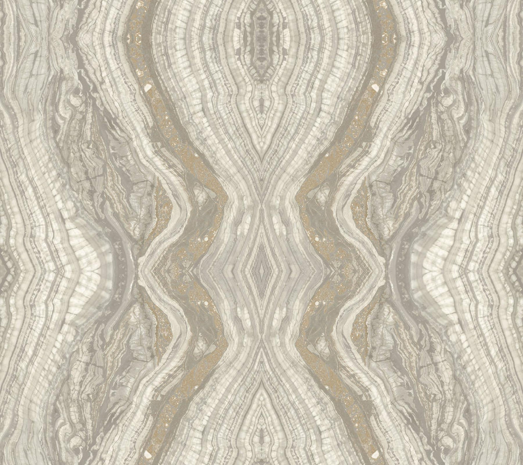 Antonina Vella Kaleidoscope Light Gray Wallpaper