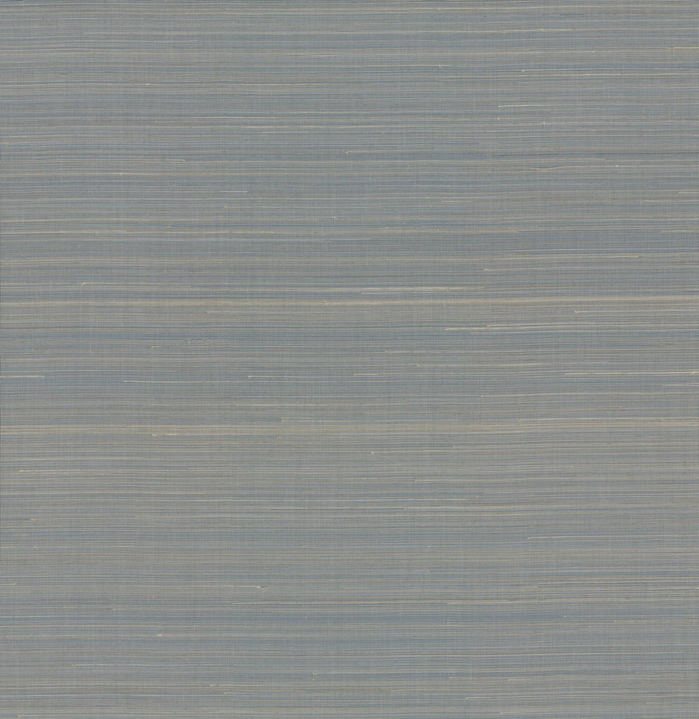 Antonina Vella Abaca Weave Blue Wallpaper