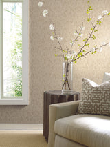 Antonina Vella Shimmering Patina beige/brass Wallpaper