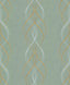 Antonina Vella Aurora Blue/Gold Wallpaper