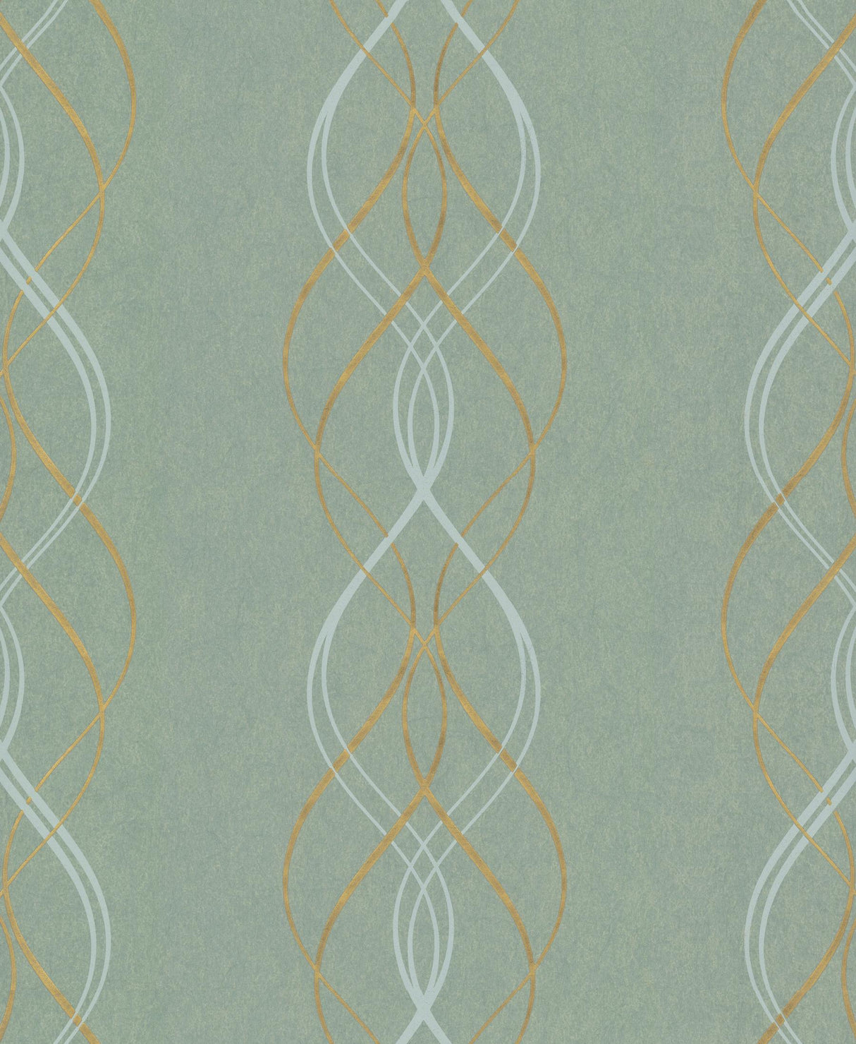Antonina Vella Aurora Blue/Gold Wallpaper
