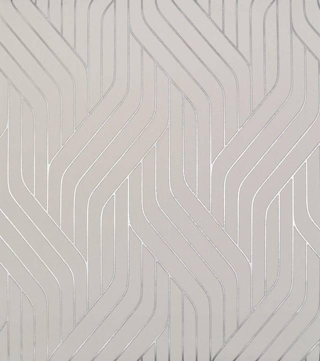 Antonina Vella Ebb And Flow White/Silver Wallpaper