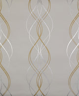 Antonina Vella Aurora Gold/Pearl/Silver Wallpaper