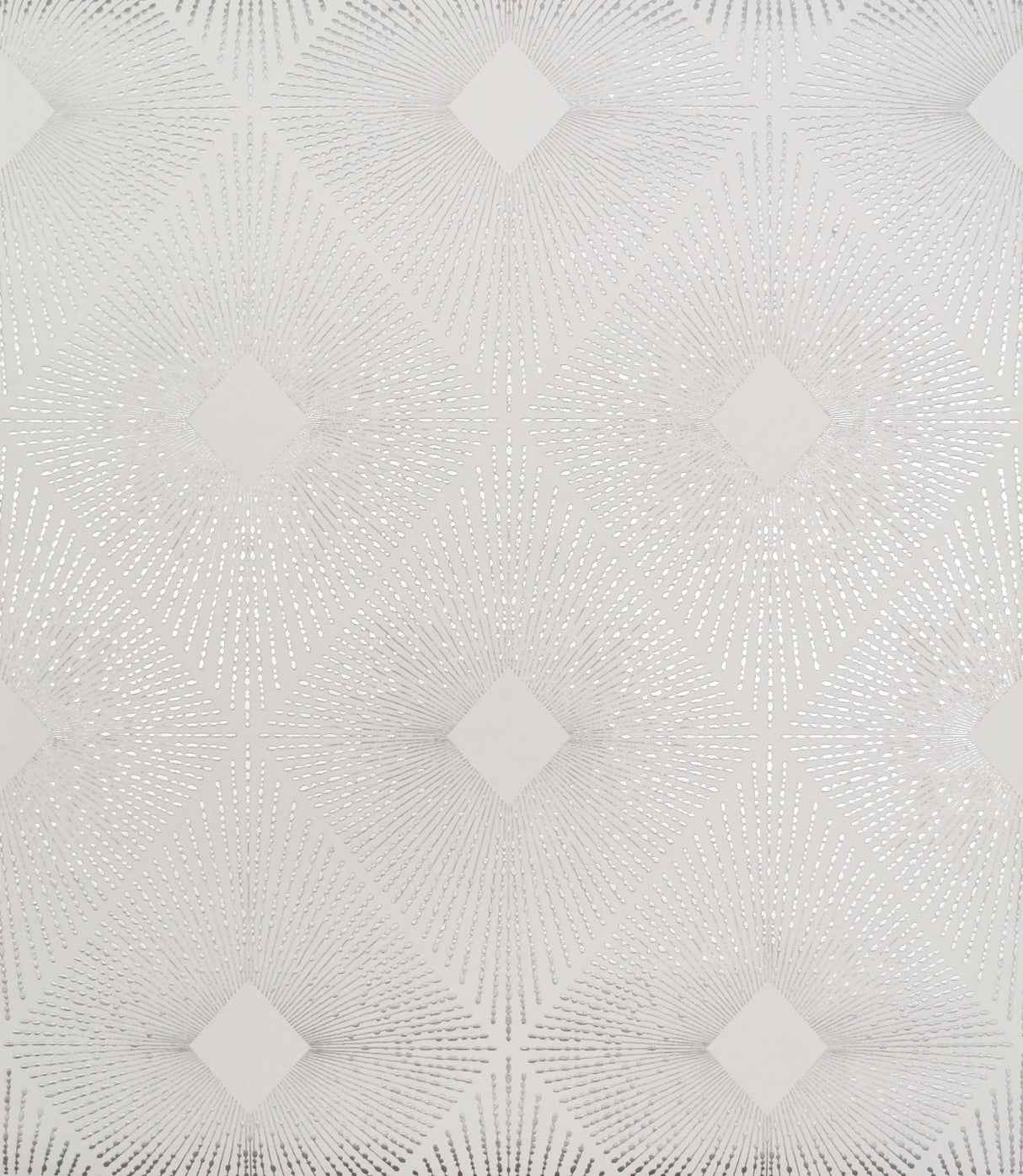 Antonina Vella Harlowe White/Silver Wallpaper