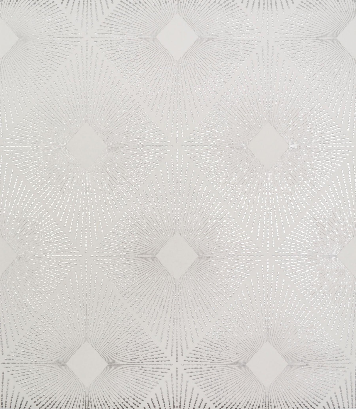 Antonina Vella Harlowe White/Silver Wallpaper