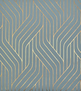Antonina Vella Ebb And Flow Blue/Gold Wallpaper