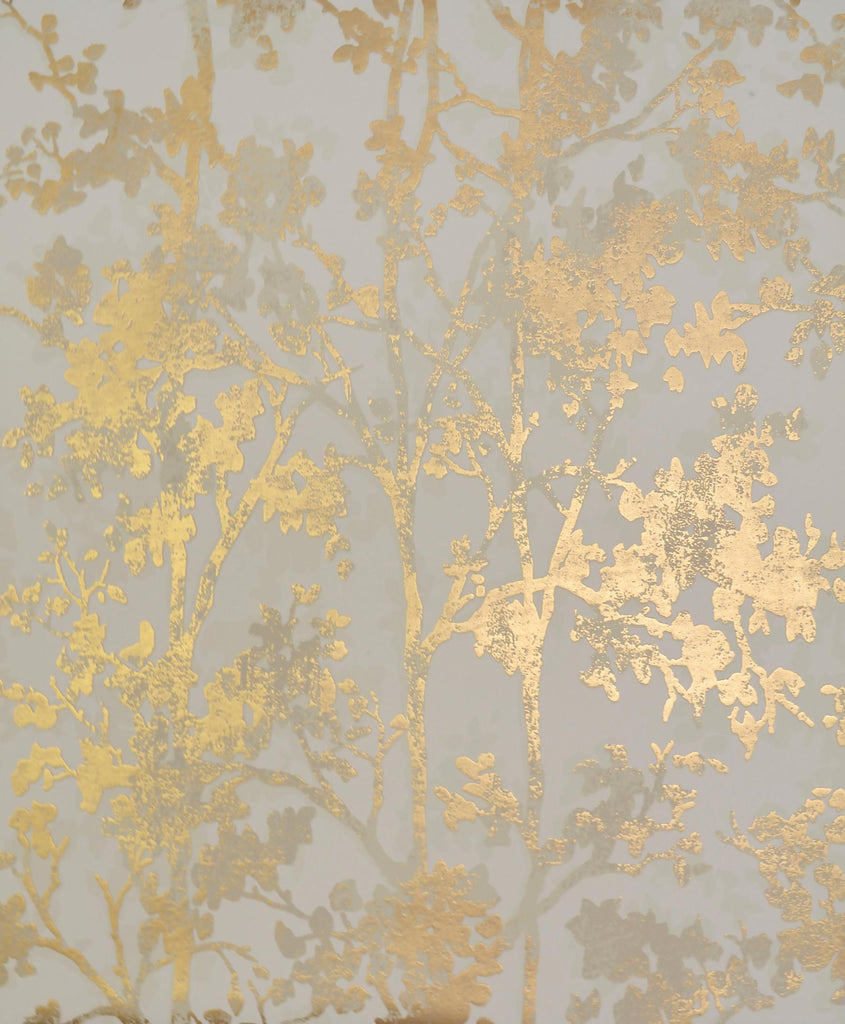 Antonina Vella Shimmering Foliage Almond/Gold Wallpaper