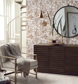 Antonina Vella Shimmering Foliage White/Gold Wallpaper