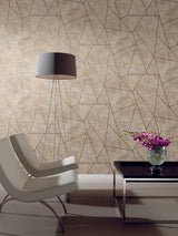 Antonina Vella Nazca Neutral/Gold Wallpaper