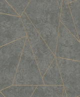 Antonina Vella Nazca Dark Grey/Gold Wallpaper