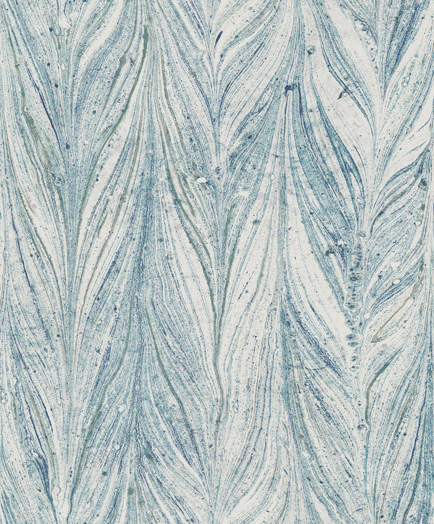 Antonina Vella Ebru Marble Bright Blue Wallpaper