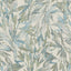 Antonina Vella Rainforest Leaves Lt Blue/Muted Green Wallpaper