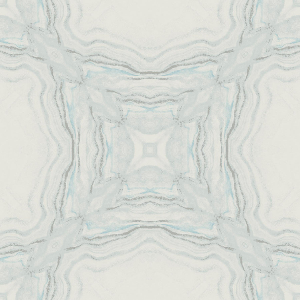 Antonina Vella Stone Kaleidoscope Blue Wallpaper
