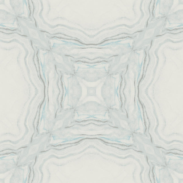 Antonina Vella Stone Kaleidoscope Blue Wallpaper