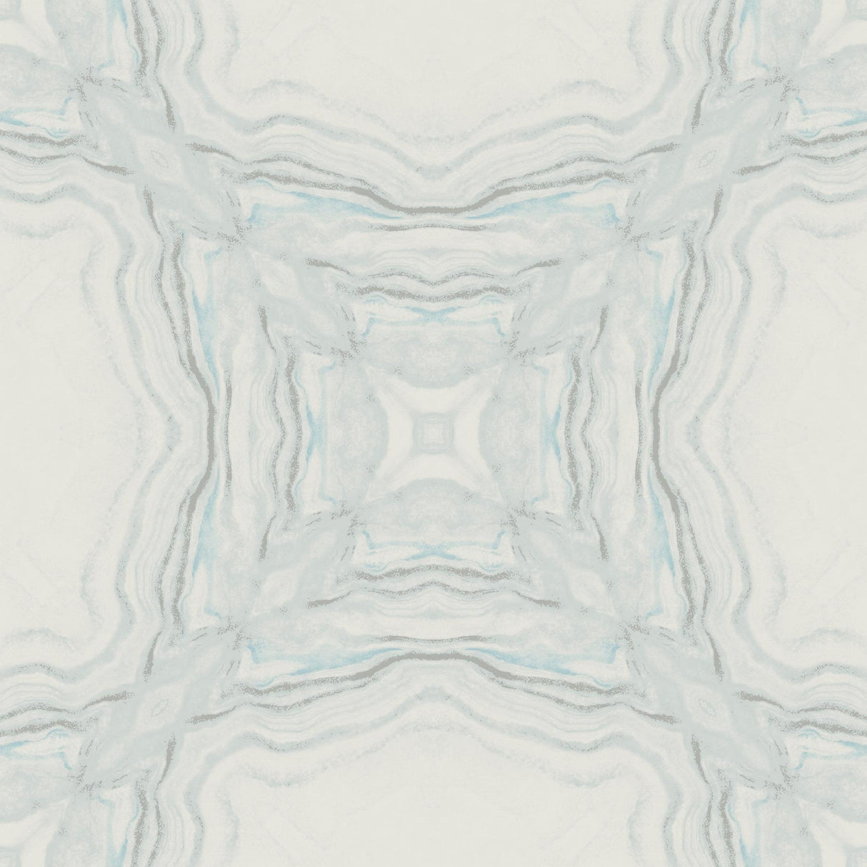 Antonina Vella Stone Kaleidoscope Blue Wallpaper