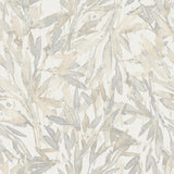 Antonina Vella Rainforest Leaves Cream/Grey Wallpaper