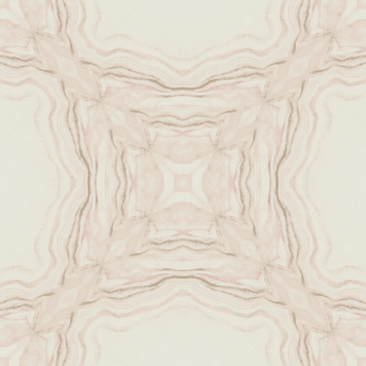 Antonina Vella Stone Kaleidoscope Soft Pink Wallpaper