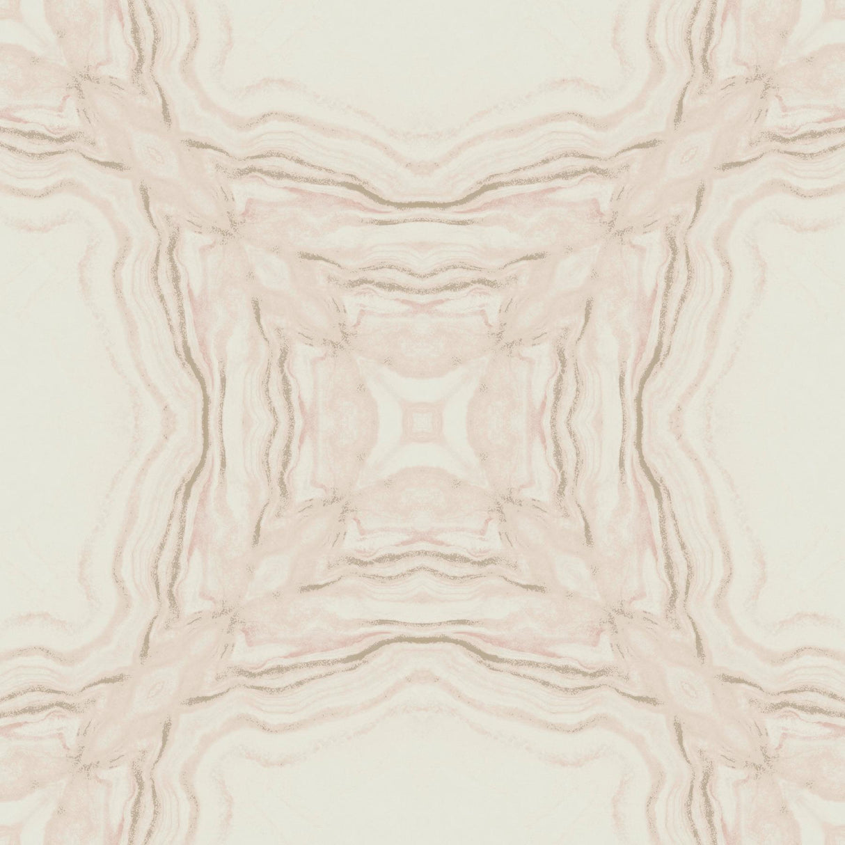 Antonina Vella Stone Kaleidoscope Soft Pink Wallpaper