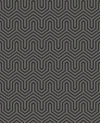 Ashford House Labyrinth Black Pearl Wallpaper