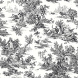 Ashford House Champagne Toile black/white Wallpaper